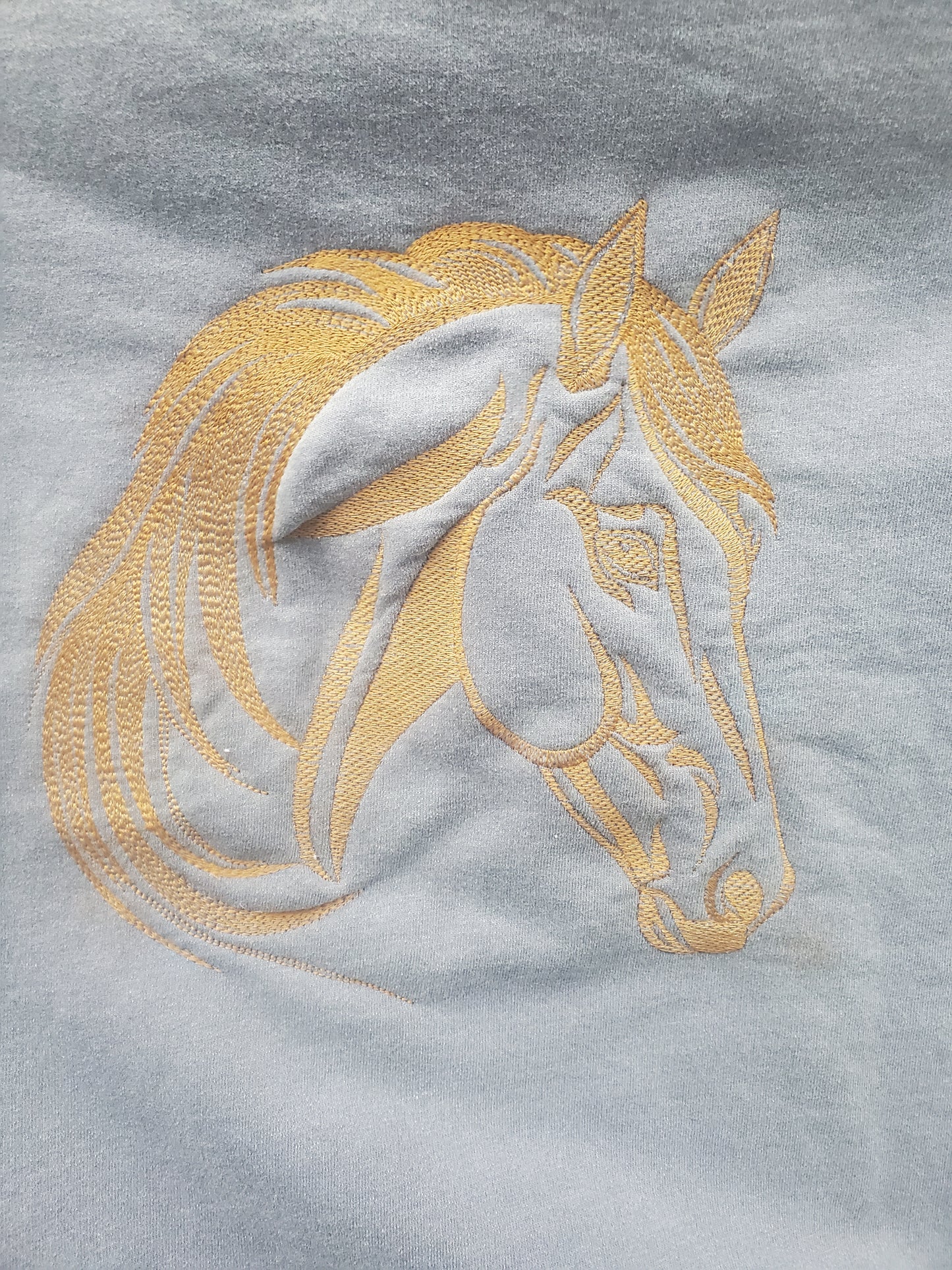 Crew neck sweatshirt with Embroidered Horse