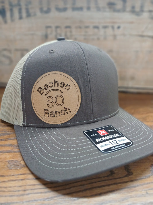 Custom Leather Patch Trucker Hat