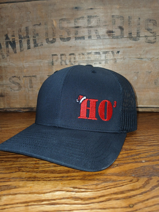 Navy blue cap with red HO3 